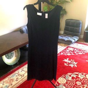 Liz Claiborne navy blue business casual lace dress with liner